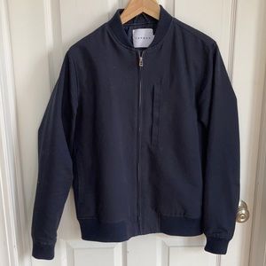 Navy Blue Bomber Jacket